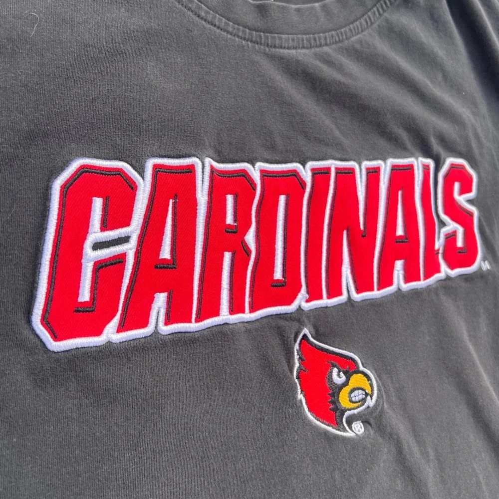 Louisville Cardinals T-Shirt Pro Edge Black‎ Collegiate NCAA Graphic Large